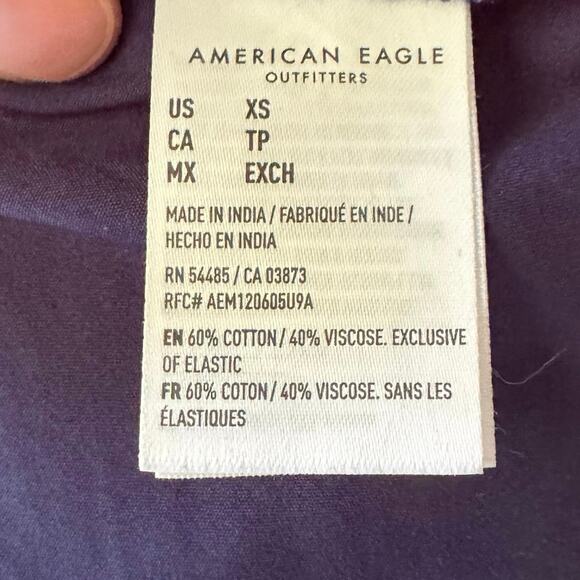 American Eagle Women’s Floral Off Shoulder A Line Mini Dress Size XS Boho Gypsy - Picture 7 of 11